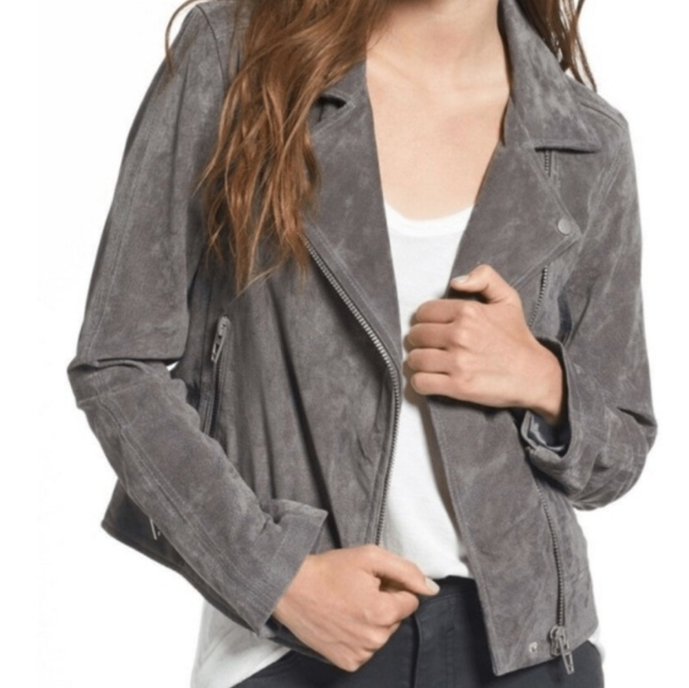 Blank NYC Gray Suede Jacket